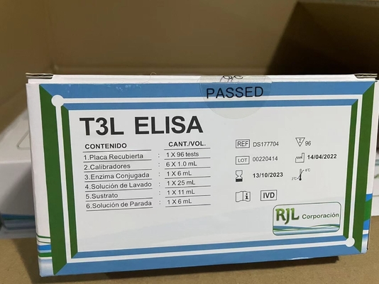 FT4 Zestaw badawczy ELISA Zestaw immunologiczny związany z enzymem bez tyroksyny Badanie ilościowe