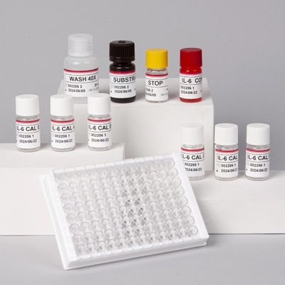 IL-6 Interleukin 6 Elisa Test Kit z czasem badania 2-3 godziny Biovantion Serum / Format plazmy 18 miesięcy Czas trwania