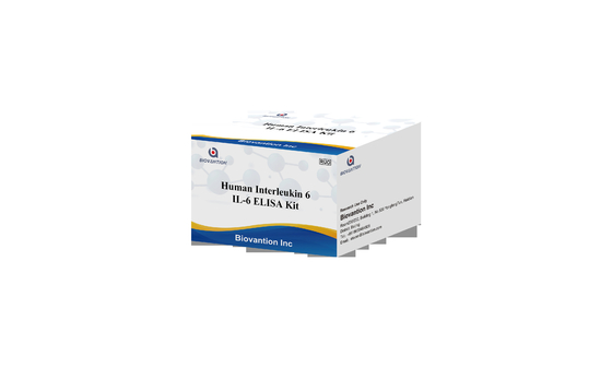 IL-6 Interleukin 6 Elisa Test Kit z czasem badania 2-3 godziny Biovantion Serum / Format plazmy 18 miesięcy Czas trwania