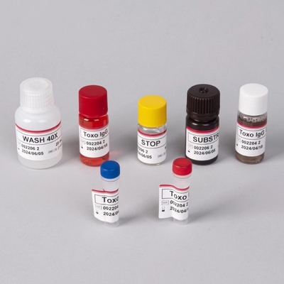 Szpitale, laboratoria, kliniki używają wysokiej dokładności Toxo IgM ELISA TEST KIT