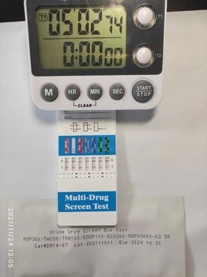 Zestaw do szybkiego testu immunologicznego do wykrywania ludzkiego wirusa niedoboru odporności MTD/OPI/OXY/PPX/THC Test narkotykowy