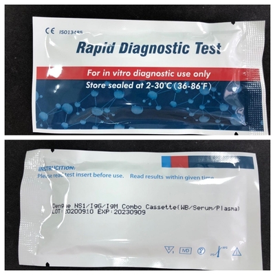 Stabilny na półce wynik badań próby w przypadku dengue Ns1 Ag Cassette Rapid Colloidal Gold Test For WB/S/P Sample Results