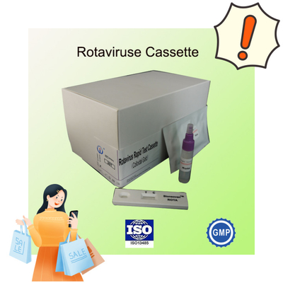 IVD Rotavirus Rapid Cassette Kolloidal Gold Rapid Test for Hospital Diagnosis 2-30C Czas trwania 24 miesiące