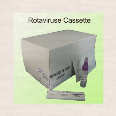 IVD Rotavirus Rapid Cassette Kolloidal Gold Rapid Test for Hospital Diagnosis 2-30C Czas trwania 24 miesiące
