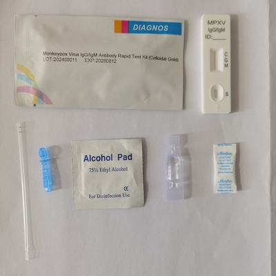 Wirus ospy małpie IgG/IgM Antytuły Rapid Test Kit Serum Plasma lub cała krew