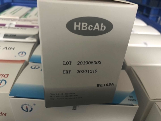 Gorąco sprzedawany reagent diagnostyczny do stosowania u ludzi z 96 badaniem przeciwciał Hbc HBcAb Elisa Kit