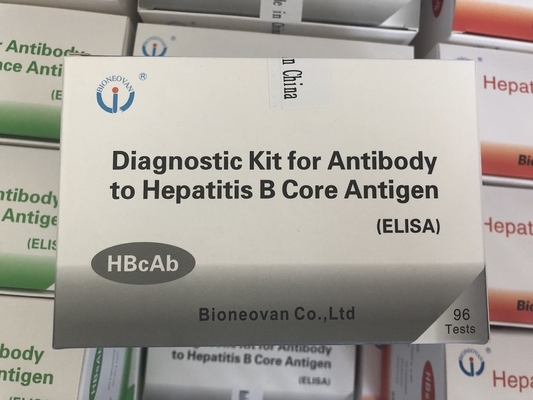 Gorąco sprzedawany reagent diagnostyczny do stosowania u ludzi z 96 badaniem przeciwciał Hbc HBcAb Elisa Kit