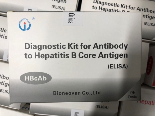 Gorąco sprzedawany reagent diagnostyczny do stosowania u ludzi z 96 badaniem przeciwciał Hbc HBcAb Elisa Kit