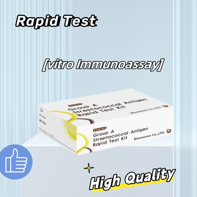 Wysokiej dokładności GAS Groud A Stretococcal Antigen Rapid Test Kit 50 testów Rapid Reading