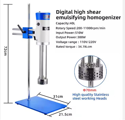 Homogenizator laboratoryjny Homogenizator dużych prędkości Homogenizator laboratoryjny Homogenizator dużych prędkości