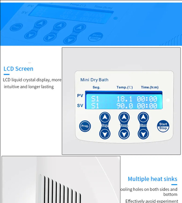50W Mini Size Dry Bath Incubator dla zastosowań klinicznych i szpitalnych RT 5 C do 100 C