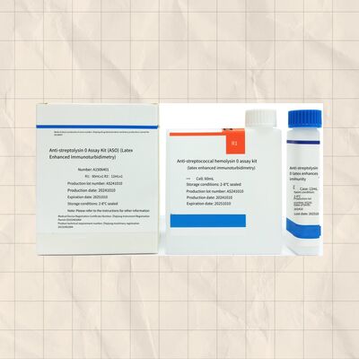 Odczyńnik ASO o wysokiej czułości z 96 testami, wykorzystujący metodę immunoturbidymetryczną lateksową do precyzyjnej diagnozy
