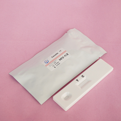 ISO13485 Surowica HIV 1 + 2 Szybki test Test karty immunochromatograficznej